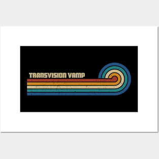 Transvision Vamp - Retro Sunset Posters and Art